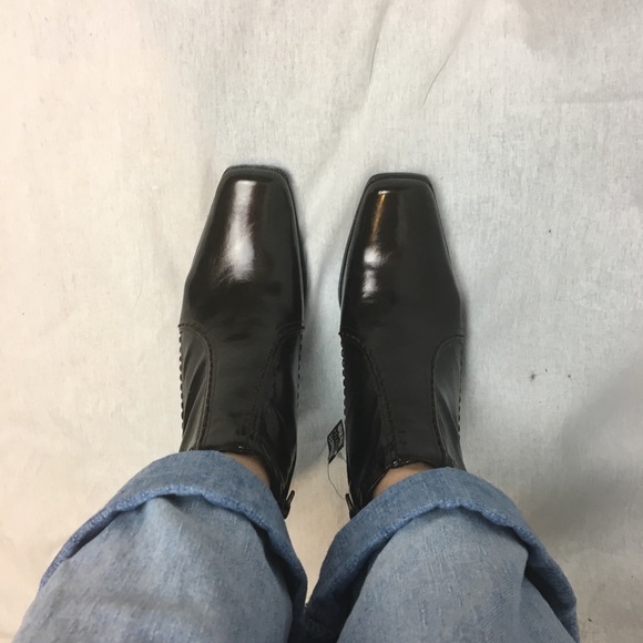 NWT [Etienne Aigner] Square Toe Booties - Picture 5 of 8